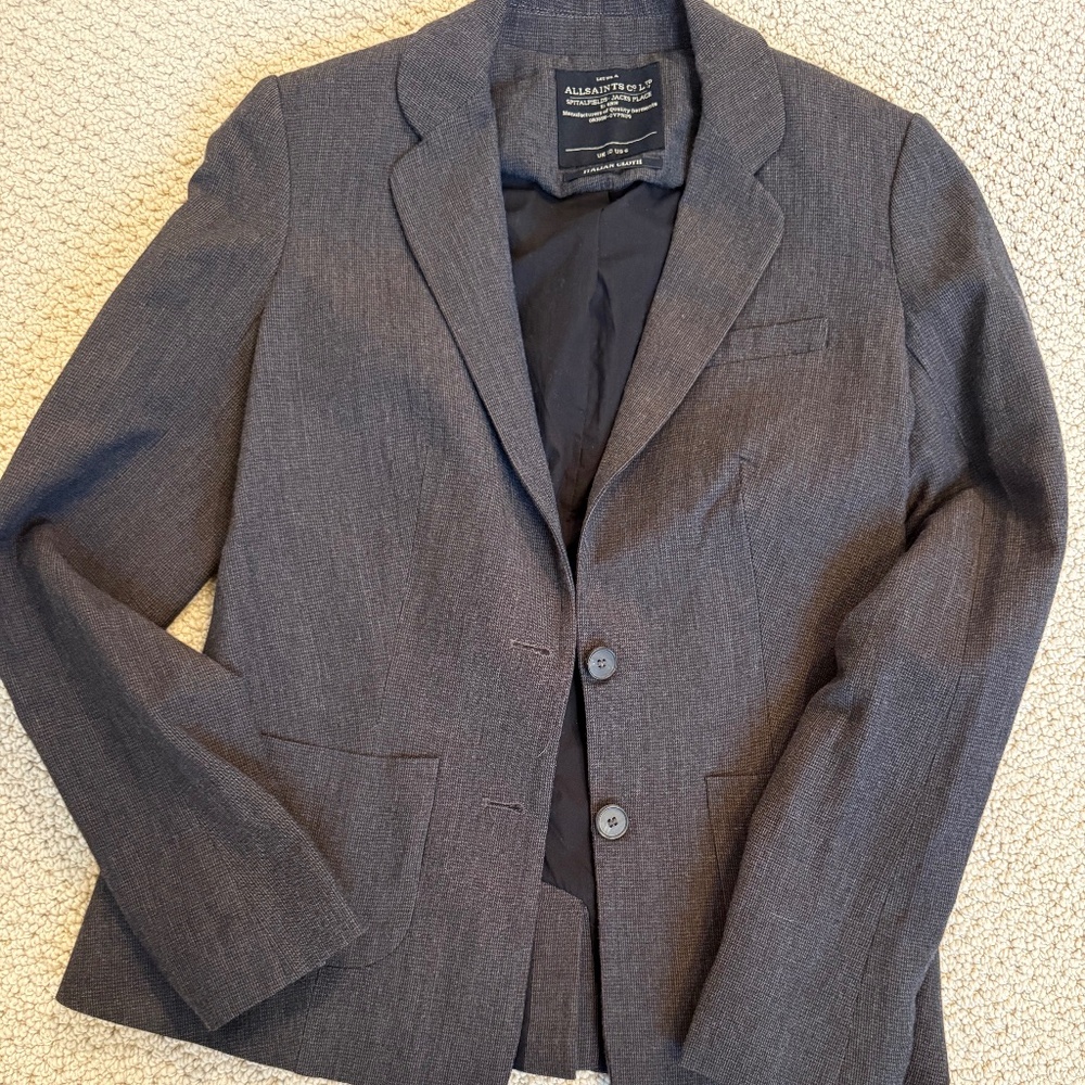 All Saints Spitalfields Blazer, Size 6 (US)